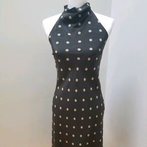 Banana Republic silk halter dress